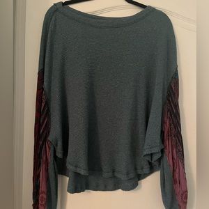 Multicolor Flowy Free People Long Sleeve